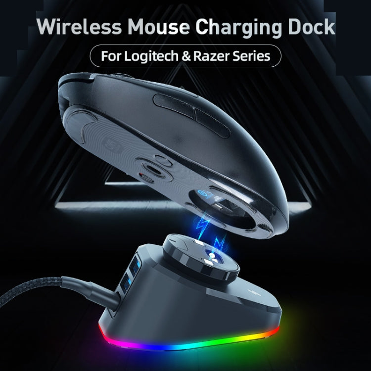 For Logitech G502 / GPW1 / 2 Wireless Mouse Charging Dock Stand Black Stream - Other by PMC Jewellery | Online Shopping South Africa | PMC Jewellery | Buy Now Pay Later Mobicred