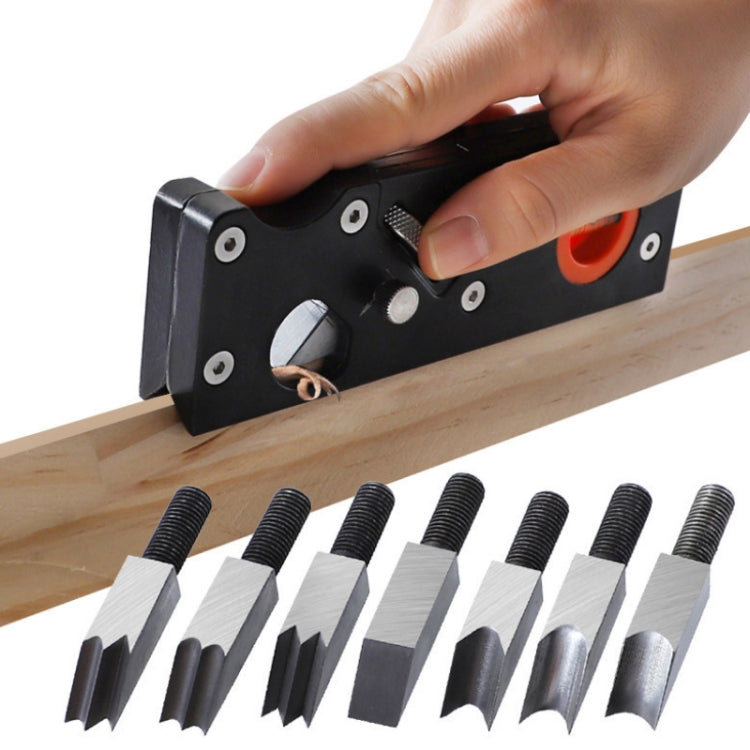 Adjustable Depth Woodworking Chamfering Planer, Specification: Sharp Knife+Fillet Knife - Wood Planers by PMC TechLife | Online Shopping South Africa | PMC TechLife