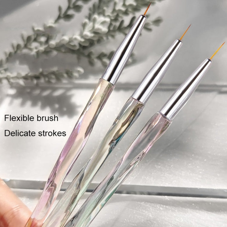 Aurora Ice Transparent Nail Drawing Pen Light Therapy Paint Pen Round Drawing Pen - Nail Art Equipment by PMC Jewellery | Online Shopping South Africa | PMC Jewellery | Buy Now Pay Later Mobicred