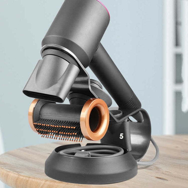 For Dyson Supersonic Hair Dryer Stand Holder With Cable Storage Function(Black Nickel) - Hair Dryers & Accessories by PMC Jewellery | Online Shopping South Africa | PMC Jewellery