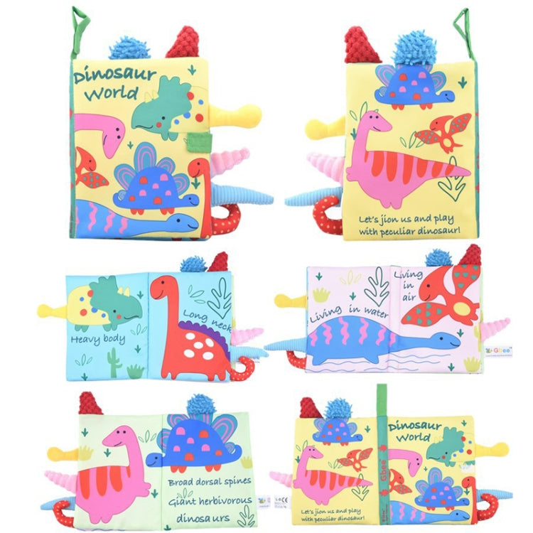 Tail Cloth Book Baby Enlightenment 3D Early Education Cloth Book(Dinosaur) - Early Education Toys by PMC Jewellery | Online Shopping South Africa | PMC Jewellery