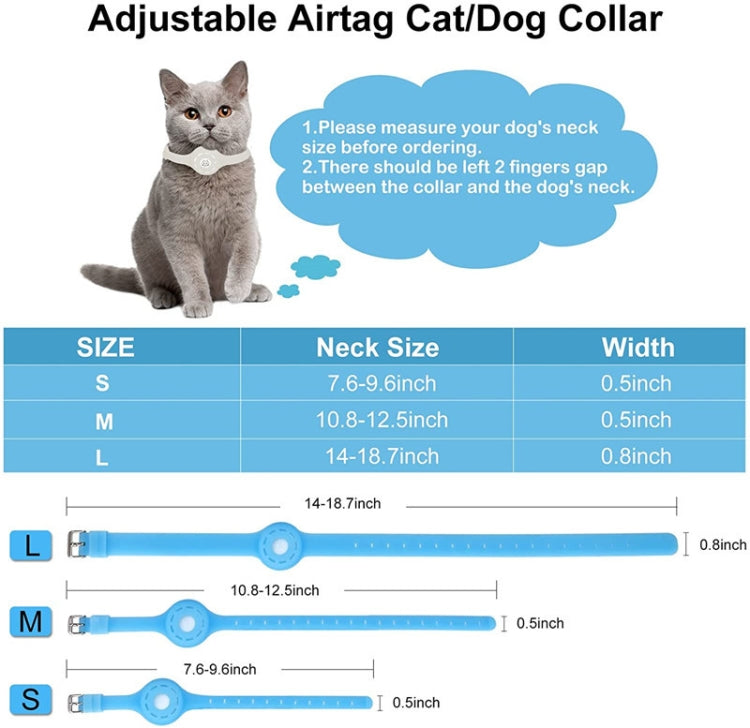 Pet Luminous Collar Locator Cover for Airtag, Specification: L(Luminous Green) - Pet Series by PMc TechLife | Online Shopping South Africa | PMc TechLife | Buy Now Pay Later Mobicred