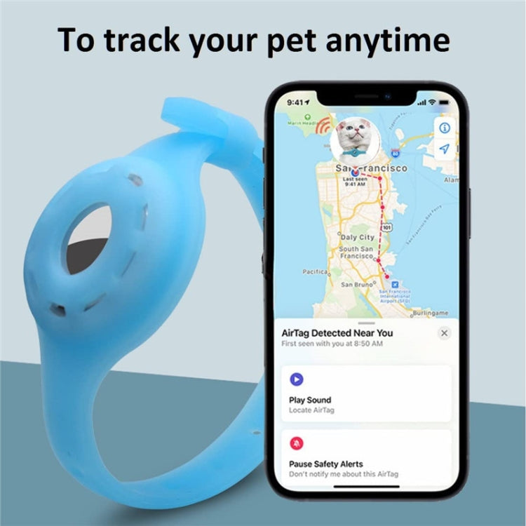 Pet Luminous Collar Locator Cover for Airtag, Specification: L(Luminous Green) - Pet Series by PMc TechLife | Online Shopping South Africa | PMc TechLife | Buy Now Pay Later Mobicred