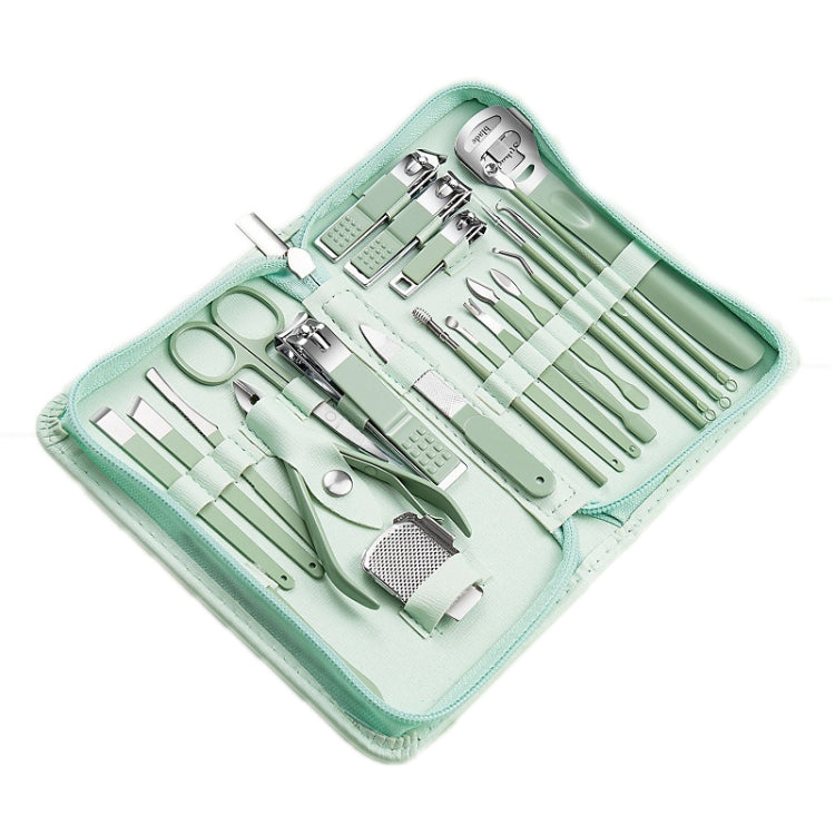 Stainless Steel Nail Clipper Nail Art Tool Set, Color: 22 PCS/Set (Green) - Nail Clipper by PMC Jewellery | Online Shopping South Africa | PMC Jewellery | Buy Now Pay Later Mobicred