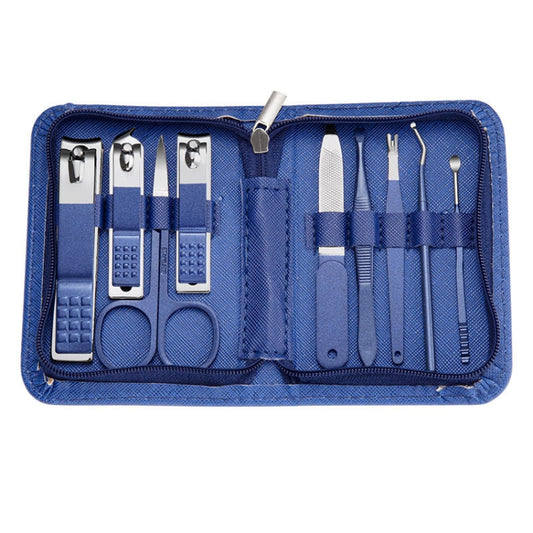 Stainless Steel Nail Clipper Nail Art Tool Set, Color: 9 PCS/Set (Blue) - Nail Clipper by PMC Jewellery | Online Shopping South Africa | PMC Jewellery | Buy Now Pay Later Mobicred