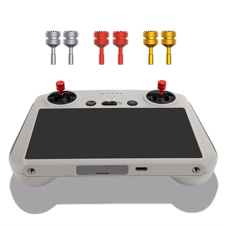 1 Pair Sunnylife MM3-YG393 For DJI Mini3 Pro DJI RC With Screen Remote Control Thumb Rocker(Titanium) - Others by Sunnylife | Online Shopping South Africa | PMC Jewellery | Buy Now Pay Later Mobicred