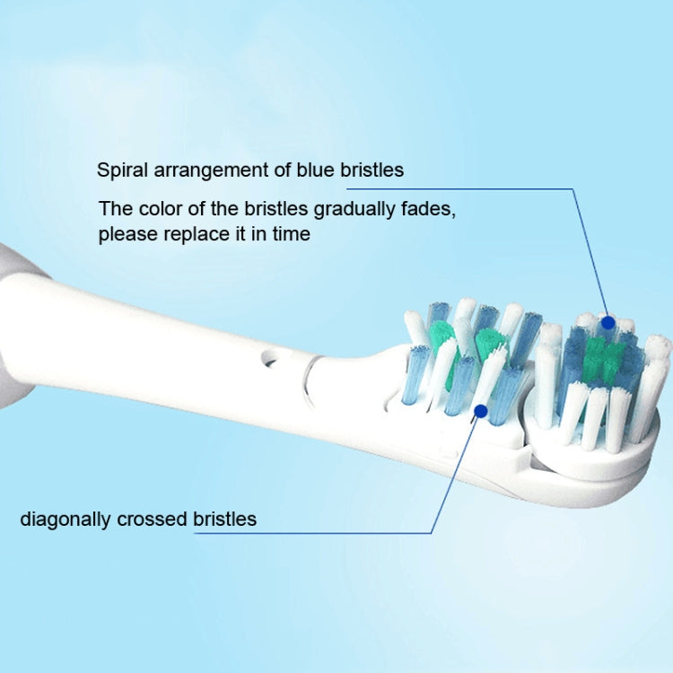 4 PCS/Set Multi-directional Electric Replacement Toothbrush Head for Oral B 3733 4732 4734 - Replacement Brush Heads by PMC TechLife | Online Shopping South Africa | PMC TechLife