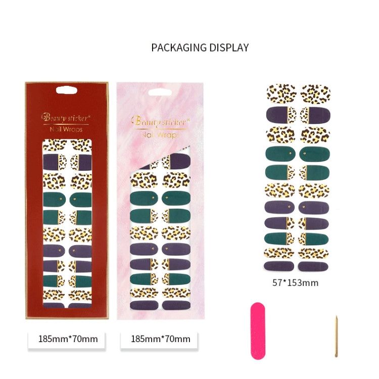 22 Fingers Shiny Onion Powder Starry Waterproof Nail Sticker(ZX-3024) - Nail Stickers by PMC Jewellery | Online Shopping South Africa | PMC Jewellery