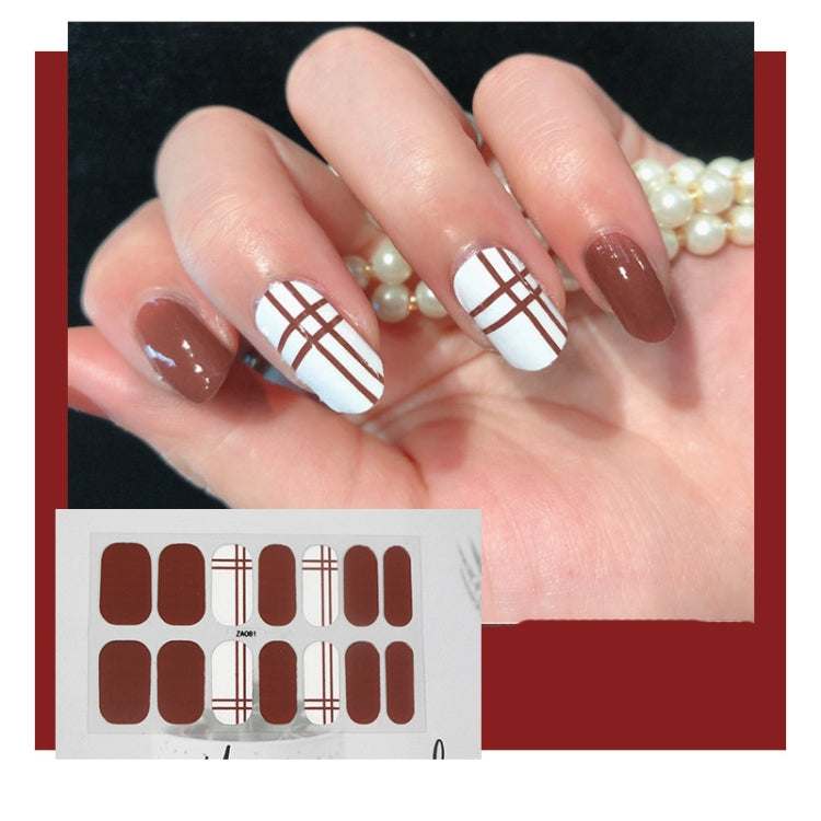 10 PCS 3D Hot Stamping Waterproof Nail Art Sticker(Z/A081) - Nail Stickers by PMC Jewellery | Online Shopping South Africa | PMC Jewellery | Buy Now Pay Later Mobicred