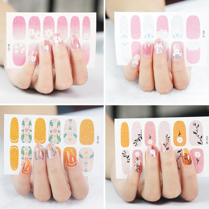 10 PCS 3D Hot Stamping Waterproof Nail Art Sticker(Z/A091) - Nail Stickers by PMC Jewellery | Online Shopping South Africa | PMC Jewellery | Buy Now Pay Later Mobicred