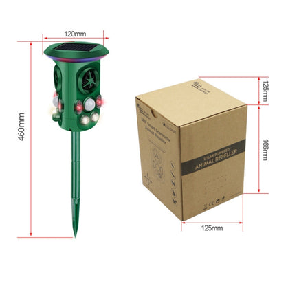 RC-543 Solar Energy 360 Degree Omnidirectional Ultrasonic Bird Repeller Animal Repeller(Dark Green) - Outdoor Insect Repellent by PMC Jewellery | Online Shopping South Africa | PMC Jewellery | Buy Now Pay Later Mobicred