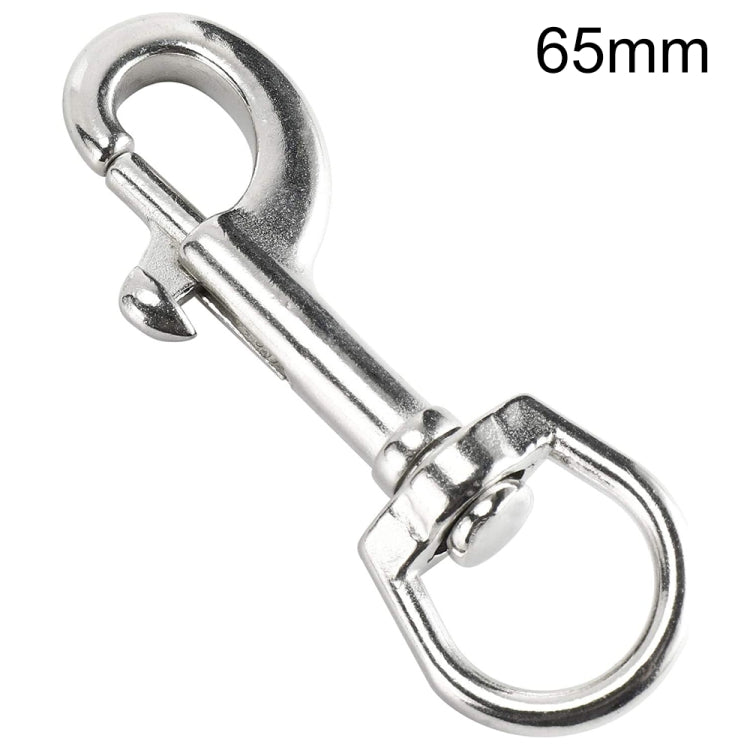 Stainless Steel Swivel Single Hook Pet Leash Hook, Specification: 65mm - Hooks by PMC TechLife | Online Shopping South Africa | PMC TechLife | Buy Now Pay Later Mobicred