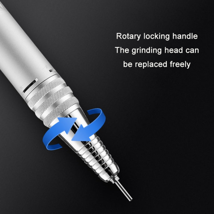 BLUEQUE Plug-in Portable Nail Art Carbon Brush Grinder, Specification: EU Plug (White) - free shipping - PMC TechLife - Order now!