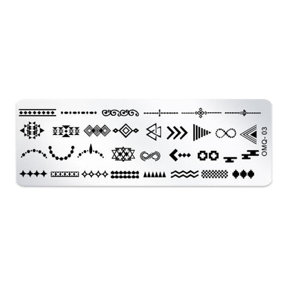 5 PCS Nail Art Print Template Nail Art Tools(OMQ-03) - Nail Art Equipment by PMC Jewellery | Online Shopping South Africa | PMC Jewellery | Buy Now Pay Later Mobicred