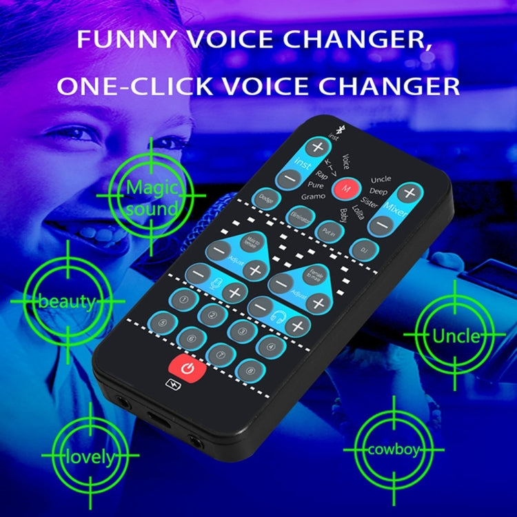M10  Mobile Computer Sound Card Mini Voice Changer K Song Recording Bluetooth Voice Changer - Live Sound Effects Processors by PMC Jewellery | Online Shopping South Africa | PMC Jewellery