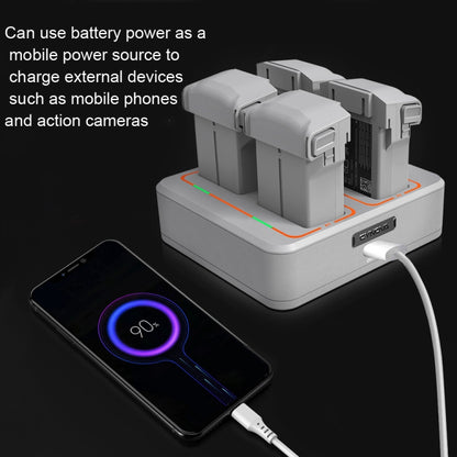 CYNOVA  Two-Way Charging Butler Can Charge 4 Batteries For DJI Mini 3 Pro - Cable & Adapter by CYNOVA | Online Shopping South Africa | PMC Jewellery | Buy Now Pay Later Mobicred