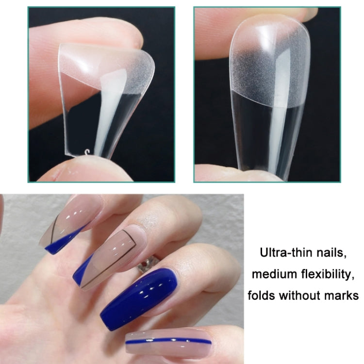 Scratch-free Ultra-thin Seamless Manicure Nail Plate, Shape: 03 Half Sand Short Ballet - free shipping - PMC Jewellery - Order now!