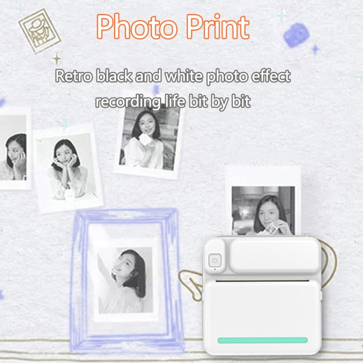 C19 200DPI Student Homework Printer Bluetooth Inkless Pocket Printer Blue - Printer by PMC TechLife | Online Shopping South Africa | PMC TechLife | Buy Now Pay Later Mobicred