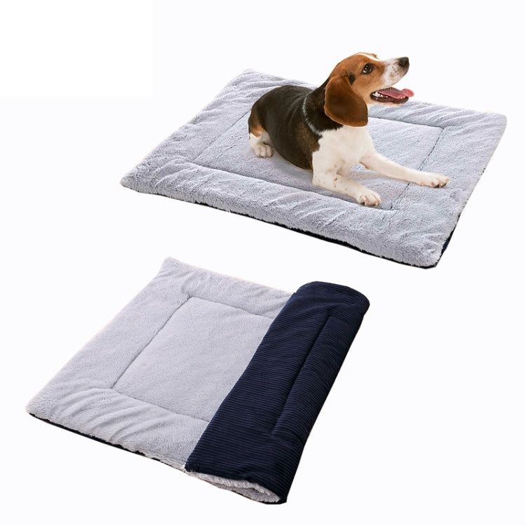 Double Sided Pet Mat Four Seasons Warm Dog Blanket,Size: L(Wick Strip Khaki) - free shipping - PMC TechLife - Order now!