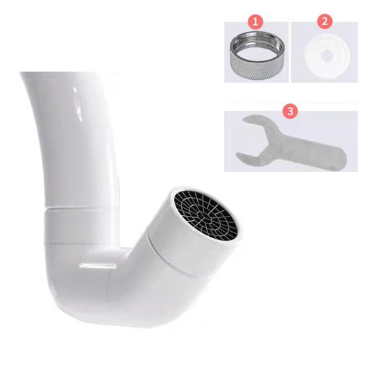 Faucet Extender Splashproof Universal Aerator, Color: White+Tool - Faucets & Accessories by PMC Jewellery | Online Shopping South Africa | PMC Jewellery | Buy Now Pay Later Mobicred