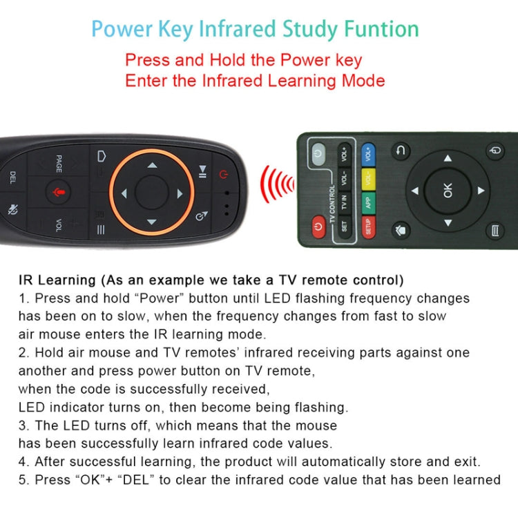 Intelligent Voice Remote Control With Learning Function, Style: G10SPro Backlight With Gyroscope - Universal by PMC TechLife | Online Shopping South Africa | PMC TechLife | Buy Now Pay Later Mobicred