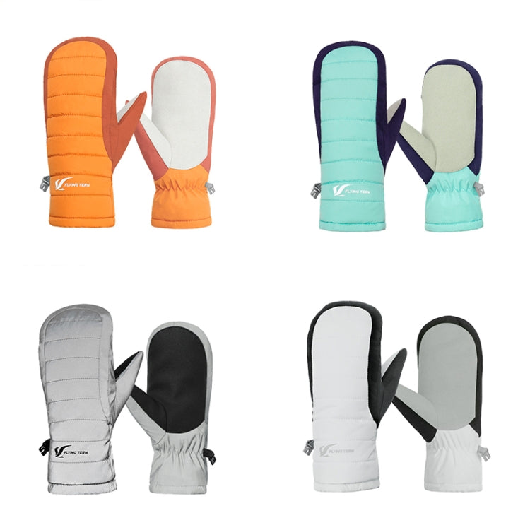 FLYING TERN 307 Outdoor Sports Fleece Waterproof Wear-resistant Children Gloves(White) - free shipping - PMc TechLife - Order now!