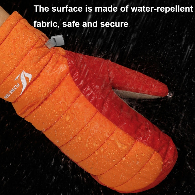 FLYING TERN 307 Outdoor Sports Fleece Waterproof Wear-resistant Children Gloves(Reflective Silver) - free shipping - PMc TechLife - Order now!