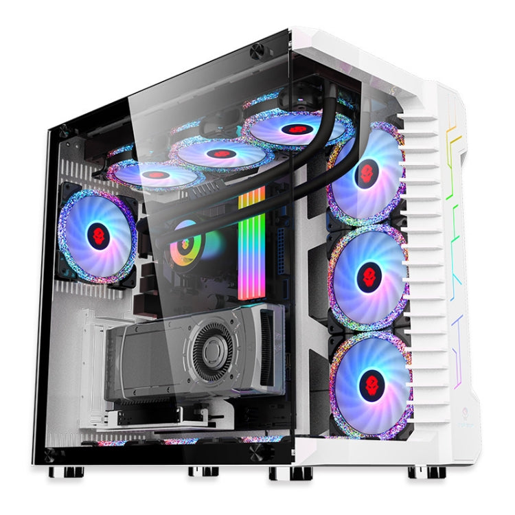 Computer CPU RGB luminous Radiator 6 Fans+Remote Control - Fan Cooling by PMC Jewellery | Online Shopping South Africa | PMC Jewellery | Buy Now Pay Later Mobicred
