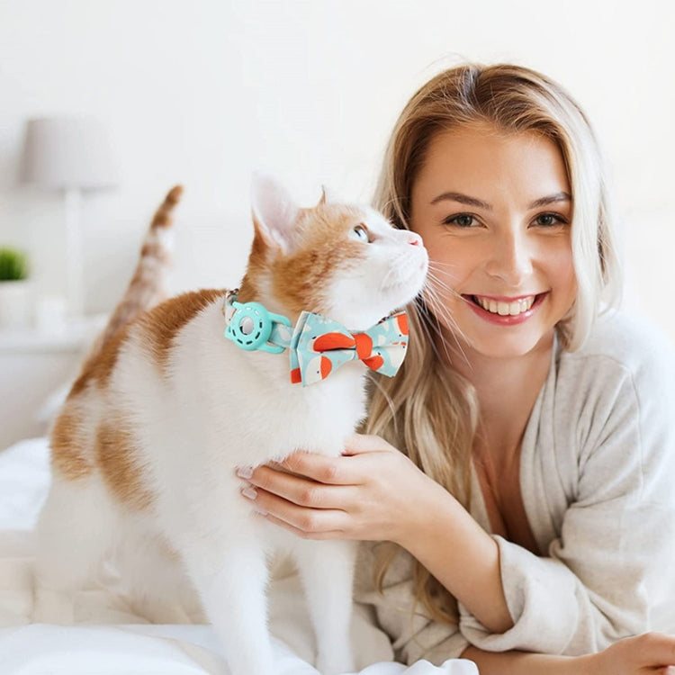 Pet Tracker Collar Insert Buckle Bow Collar For AirTag(Pink) - Pet Series by PMc TechLife | Online Shopping South Africa | PMc TechLife | Buy Now Pay Later Mobicred