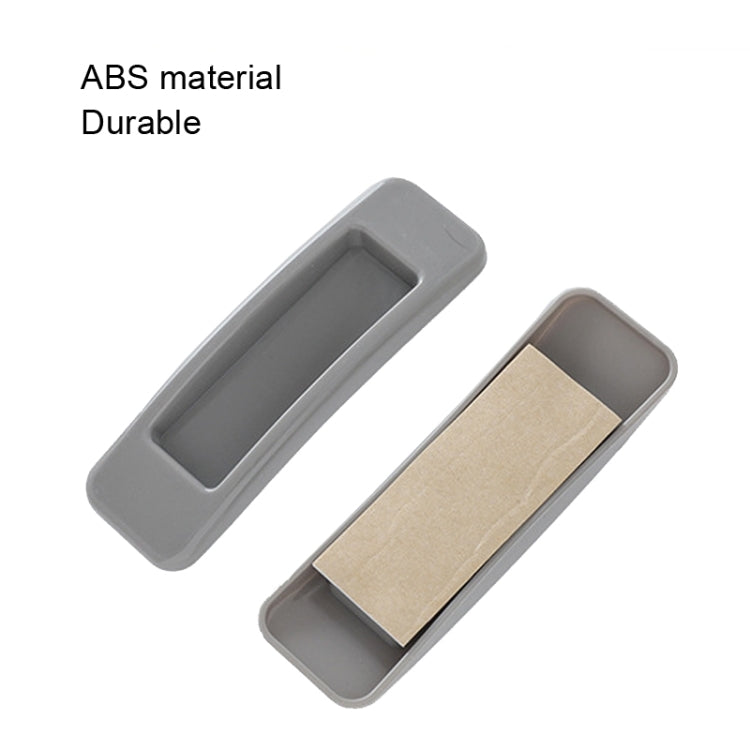 1pair Rectangular Paste Assist Door Windows Handle Refrigerator Cabinet Door Handle(Grey) - Cabinet Pulls by PMC Jewellery | Online Shopping South Africa | PMC Jewellery