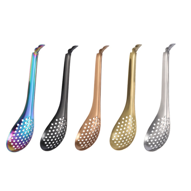 2 PCS 304 Stainless Steel Small Caviar Colander Molecular Cooking Spoon, Color: Black - Gadgets by PMC TechLife | Online Shopping South Africa | PMC TechLife | Buy Now Pay Later Mobicred
