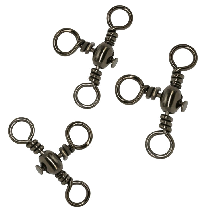 115 PCS / Box Bottle-Shaped Three-Pronged Swivel Stainless Steel Fishing Character Ring - Fishing Hooks by PMC Jewellery | Online Shopping South Africa | PMC Jewellery