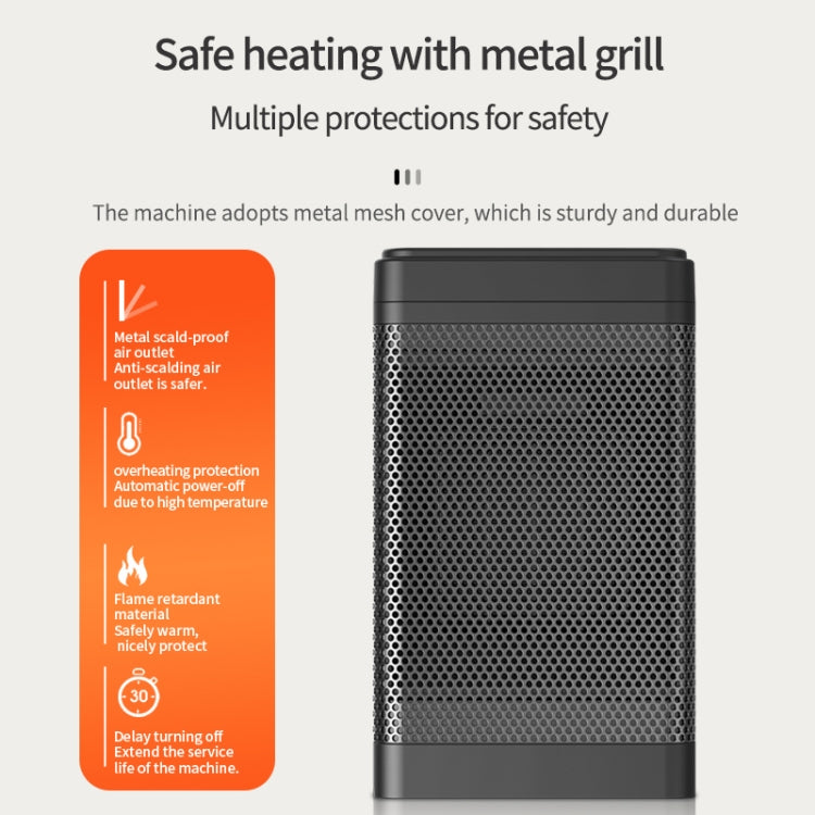 Office Household Mute Desktop Shaking Head Electric Heaters, Spec: Knob (EU Plug) - Electric Heaters by PMC TechLife | Online Shopping South Africa | PMC TechLife | Buy Now Pay Later Mobicred