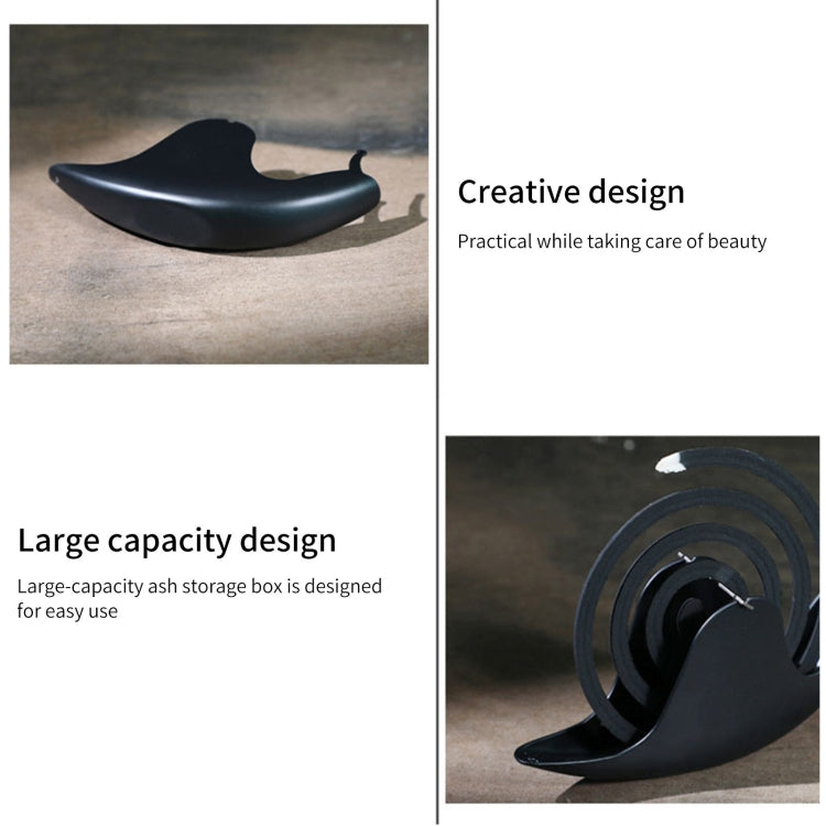 Snail Shape Mosquito Coil Tray Fireproof Mosquito Coil Rack(White) - Mosquito Coil Tray by PMC TechLife | Online Shopping South Africa | PMC TechLife | Buy Now Pay Later Mobicred