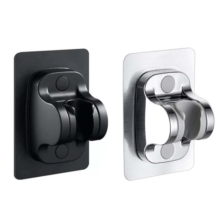 Self-Adhesive Shower arm Head Holder Adjustable Wall Mounted Fixed Base (Black) - Shower Head by PMC TechLife | Online Shopping South Africa | PMC TechLife