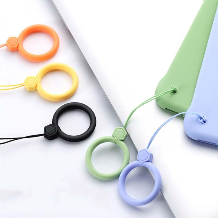 10 PCS Silicone Ring Mobile Phone Lanyard Water Bottle Anti-fall Pendant(Classic Black) - Lanyards & Wrist Straps by PMC TechLife | Online Shopping South Africa | PMC TechLife