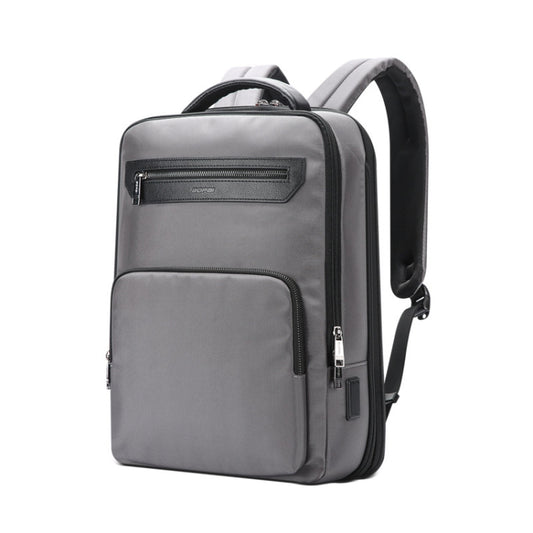 Bopai 61-121518 Multi-compartment Waterproof Expandable Backpack with USB Charging Hole(Dark Gray) - Backpack by Bopai | Online Shopping South Africa | PMC Jewellery | Buy Now Pay Later Mobicred