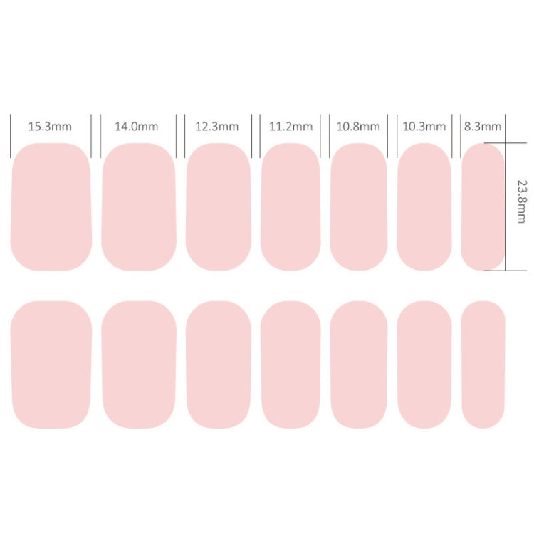 Nail Polish Film Bronzing Nail Stickers(ZX3485)(Bare film+A frustration) - Nail Stickers by PMC Jewellery | Online Shopping South Africa | PMC Jewellery