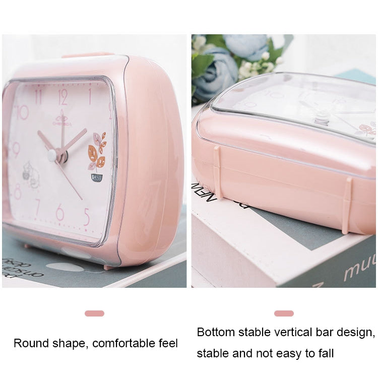 Cute Children Small Alarm Clock Bedside Night Light Clock(A306 Beige) - Alarm Clocks by PMc TechLife | Online Shopping South Africa | PMc TechLife | Buy Now Pay Later Mobicred
