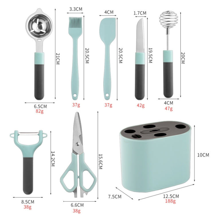 5 PCS / Set Stainless Steel Peeler Kitchen Gadgets Set With Storage Holder - Gadgets by PMC TechLife | Online Shopping South Africa | PMC TechLife | Buy Now Pay Later Mobicred