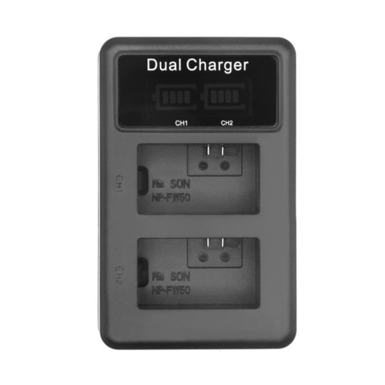 FW50 Vertical Dual Charge SLR Camera Battery Charger - free shipping - PMC TechLife - Order now!