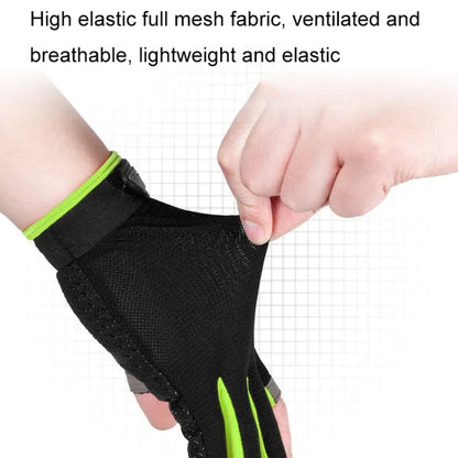 1 Pair QX0008 Outdoor Sunscreen Non-Slip Exposed Two-Finger Fishing Gloves, Size: Free Size(Fluorescent Green) - Safety Gloves by PMC Jewellery | Online Shopping South Africa | PMC Jewellery