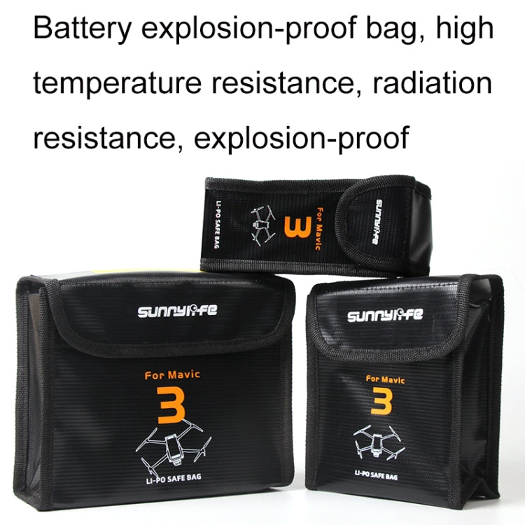 For Mavic 3 Sunnylife M3-DC105 2 In 1 Batteries Safe Storage Explosion-proof Bags - free shipping - PMC TechLife - Order now!
