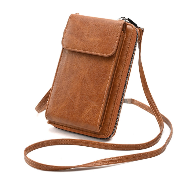Lady Purse Shoulder Crossbody Bag Multi-functional Mobile Phone Bag(Black) - Single-shoulder Bags by PMC TechLife | Online Shopping South Africa | PMC TechLife | Buy Now Pay Later Mobicred