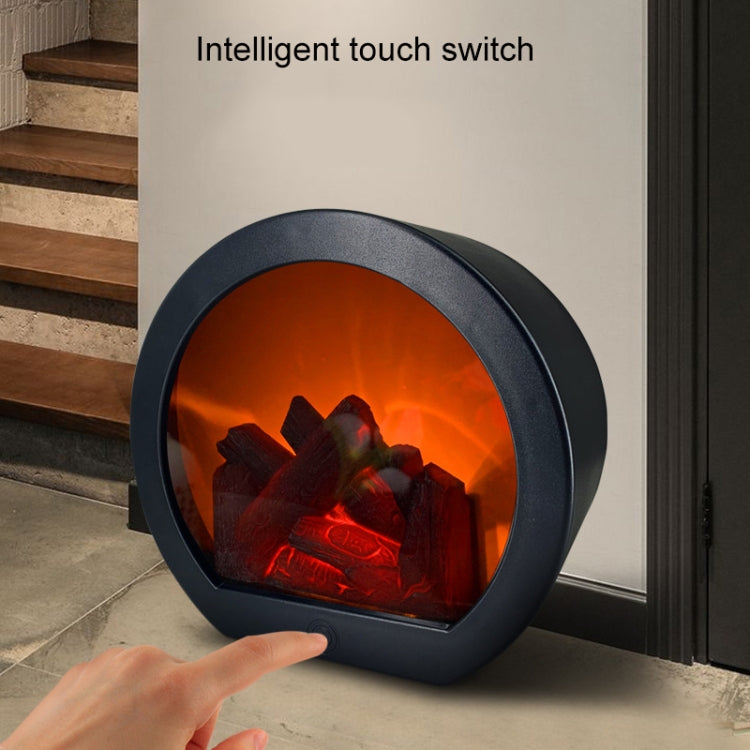 Simulation Flame Touch Switch Fireplace Light Ornaments(Semi-circular) - Novelty Lighting by PMC TechLife | Online Shopping South Africa | PMC TechLife | Buy Now Pay Later Mobicred