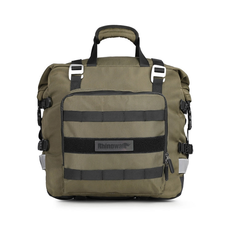 Rhinowalk MT2040 20L Large Capacity Waterproof Quick Release Motorcycle Side Bag(Green) - Bags & Luggages by PMC TechLife | Online Shopping South Africa | PMC TechLife | Buy Now Pay Later Mobicred