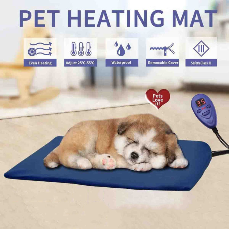 50x50cm Green 12V Low Voltage Multifunctional Warm Pet Heating Pad Pet Electric Blanket(US Plug) - Pads by PMC TechLife | Online Shopping South Africa | PMC TechLife | Buy Now Pay Later Mobicred