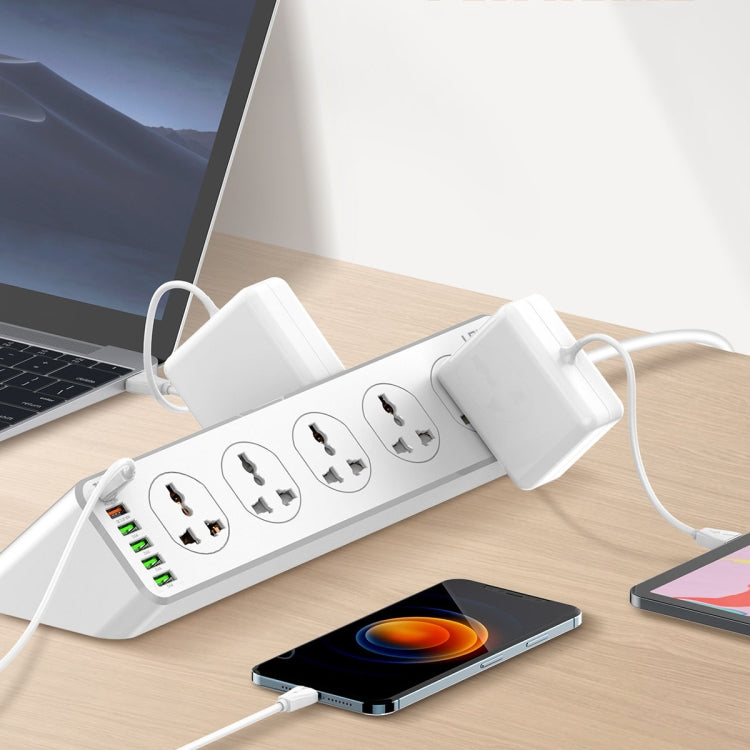 LDNIO SC10610 30W 10+6 Ports Multifunctional Travel Home Office Fast Charging Socket, Spec: UK Plug - Extension Socket by LDNIO | Online Shopping South Africa | PMC Jewellery | Buy Now Pay Later Mobicred