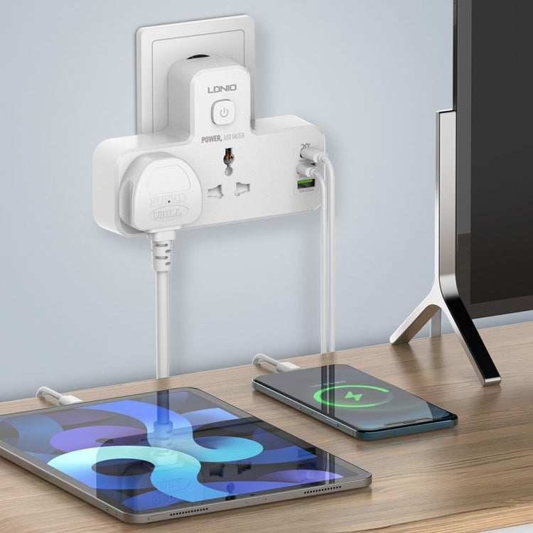 LDNIO SC2311 20W PD+QC 3.0 Multifunctional Home Fast Charging Socket with Night Light, Spec: EU Plug - free shipping - PMC TechLife - Order now!