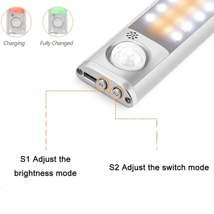 2.8W USB Charging Smart Human Body Sensing Wardrobe Lamp, Length: 40 cm - Sensor LED Lights by PMC TechLife | Online Shopping South Africa | PMC TechLife | Buy Now Pay Later Mobicred